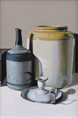 Still Life with Speckled Bottle